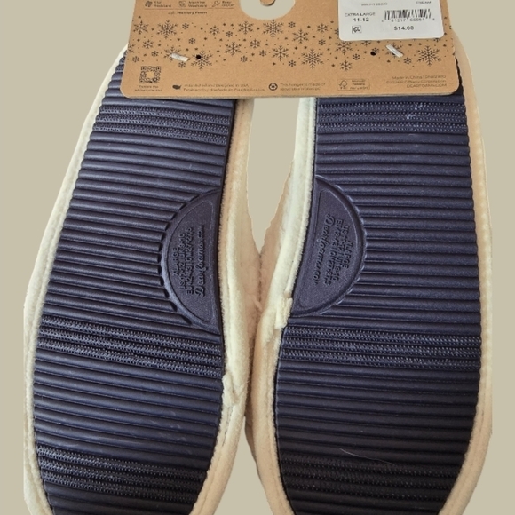 Dearfoams Cookie Slippers with Memory Foam Ex-Large/11-12 NEW - Picture 4 of 7